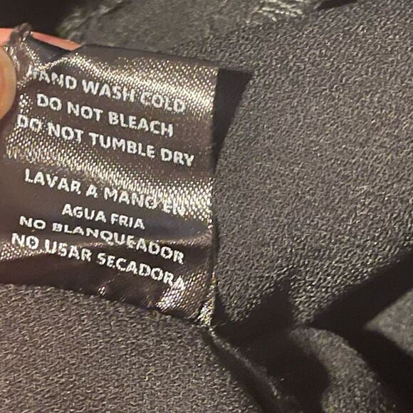 English Factory Black Short Sleeve Faux Wrap Jumpsuit w/Removable Belt SZ S NWOT - Picture 10 of 10